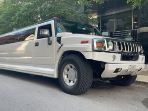 Hummer Limo in chicago by limo service Burlington