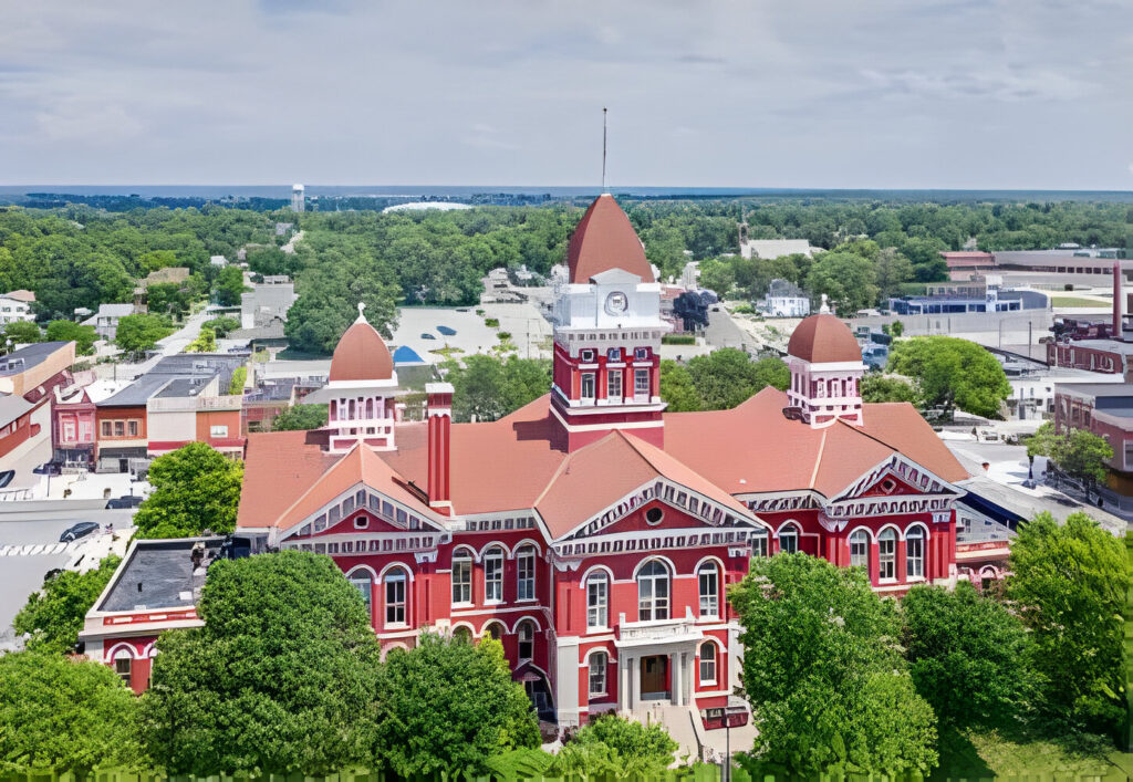 limo service Crown Point to and from The Lake County Courthouse, in Crown Point, Indiana,