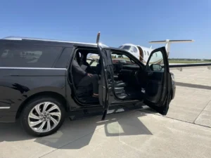 Chauffeur Picking Passengers from a Private Airport