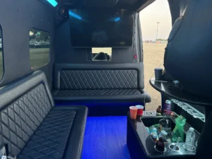 Interior of Luxury Sprinter Van