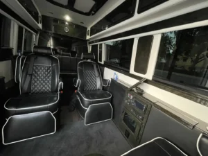 Interior View of Mercedes Sprinter Van