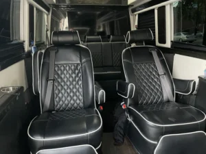 Interior View of Mercedes Sprinter Van